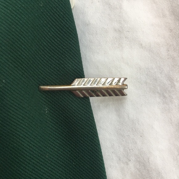 VTG SWANK Pierced Look Arrow Tie Clip - Picture 3 of 6